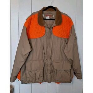 Vintage Cold Storage Hunting Jacket Men's 2XL Blaze Orange Insulated Workwear